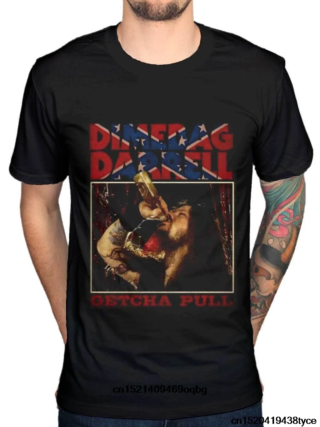 Dimebag Даррелл гэтча Pull Новая графическая футболка группа товар Pantera Rip Дизайн топы