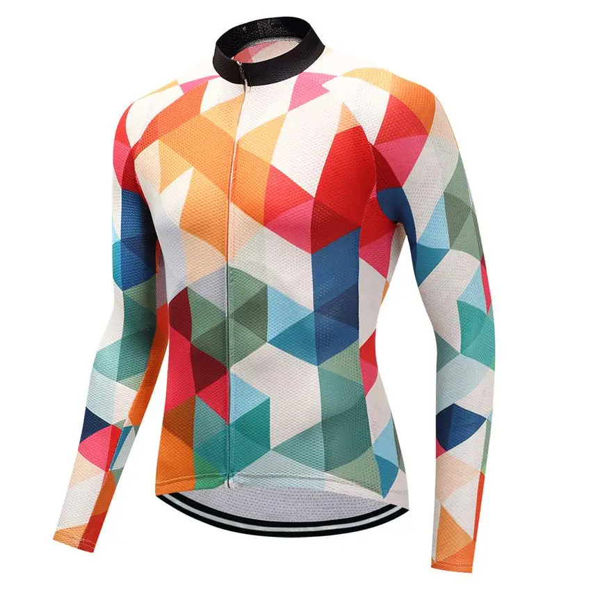 

2018 Outdoor Fitness Sports Long Bike Cycling Jersey Bycicle Cycling Clothing Mens Spring And Autumn Ropa Ciclismo FU10 XS-3XL