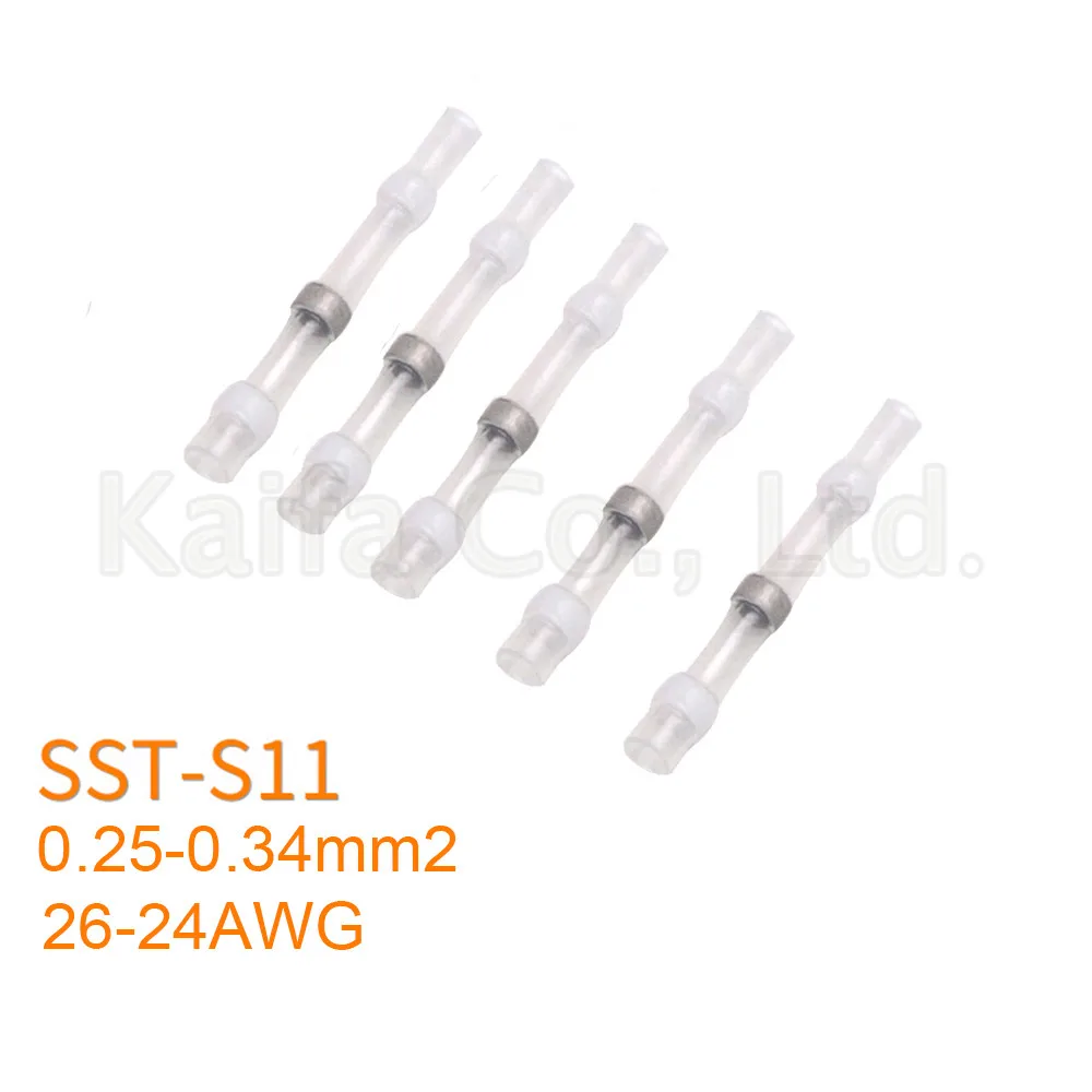 5/10 шт. SST-S11 SST-S21 SST-S31 SST-S41 Термоусадочные соединители проводов Водонепроницаемый Луженая Медь припоя уплотнительные клеммы комплект - Цвет: SST-S11