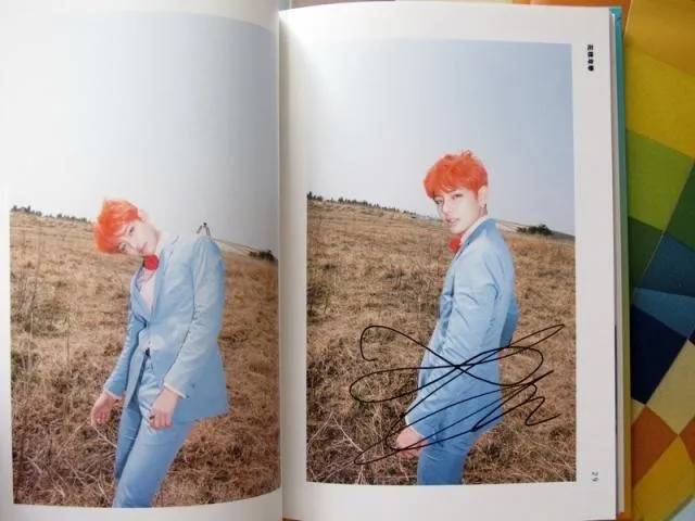 Bangtan Boys с автографом подписанный альбом YOUNG FOREVER новая Корейская версия CD+ Фотокнига+ постер с автографом 05
