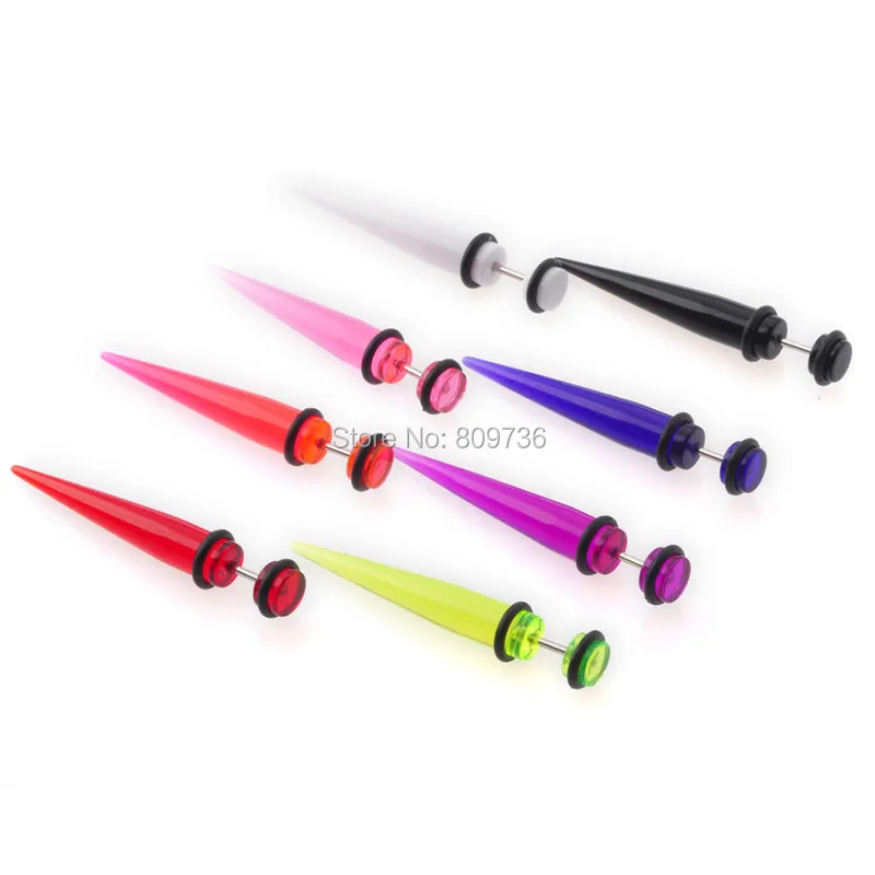 2 шт. акриловые накладные ушные затычки расширитель растяжка пирсинг модные