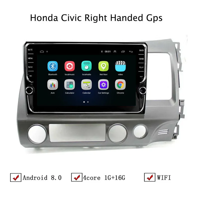 9 &quotAndroid 8 1 автомобиль gps навигации для Honda Civic 2004 2005 2006 2007 2008 2009 2010 2011 радио лучшие