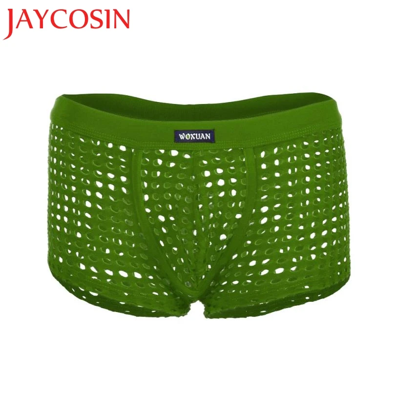 JAYCOSIN Новинка 2018 модные мужские боксеры нижнее белье полые трусы вентиляционные