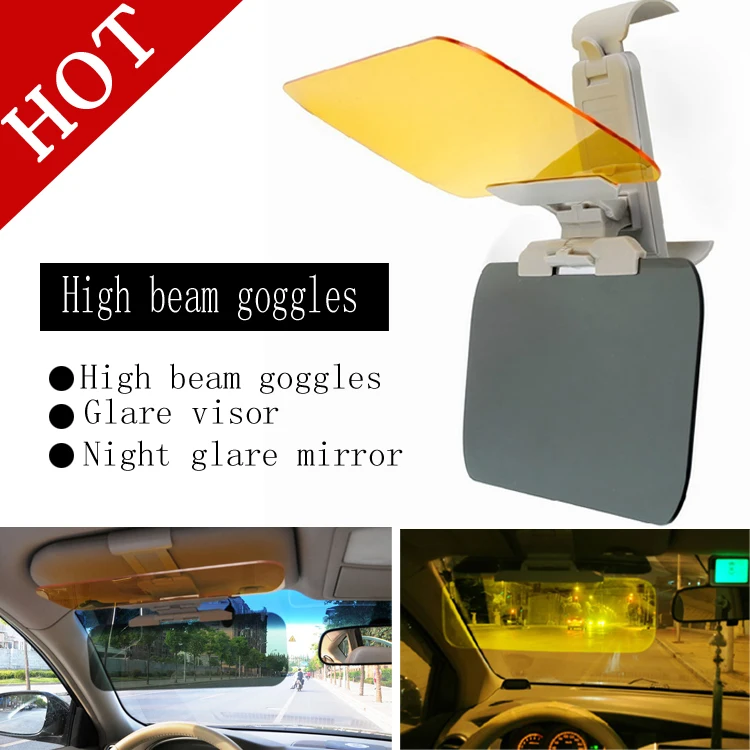 

Free Shipping HD Car Sun Visor Goggles For Driver Day & Night Anti-dazzle Mirror Sun Visors Car Clear View Dazzling Goggles