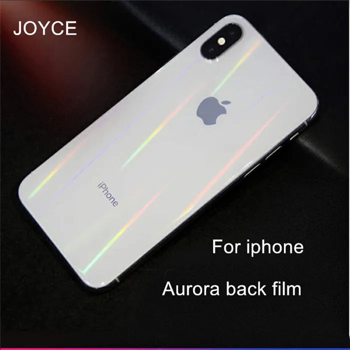 JOYCE Aurora градиентная задняя пленка для iPhone6s 7 8 plus Защитная мягкая пленка для iPhone XS Max прозрачная цветная задняя наклейка