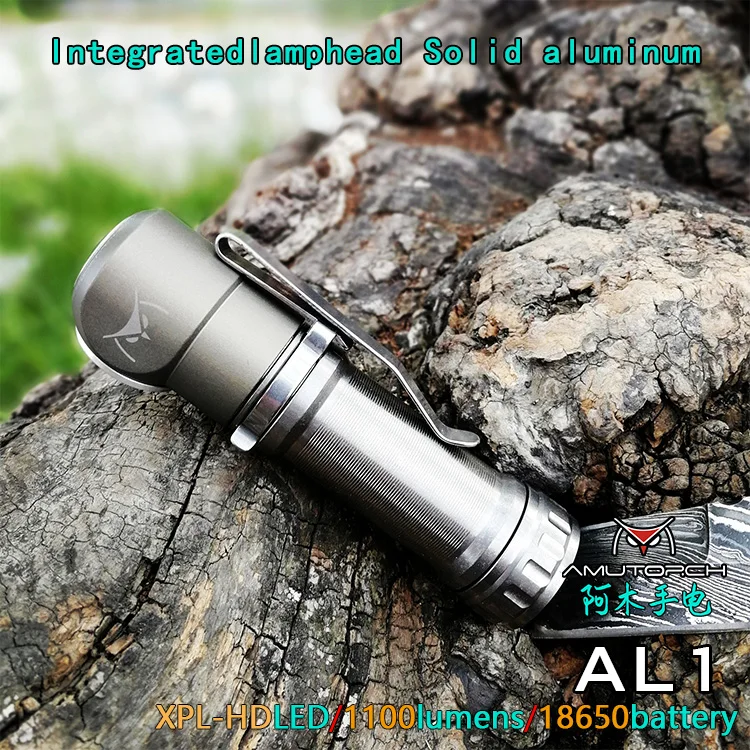 Amutorch AL1 XPL HD 1000LM l-образный Угловой светодиодный фонарик 1*18650 аккумулятор