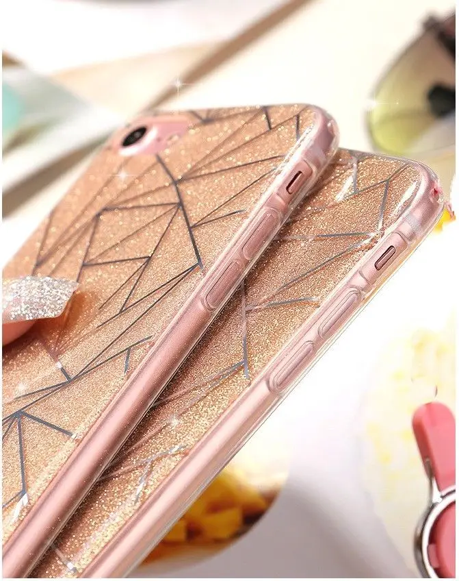 Мягкий Блестящий силиконовый чехол для девочек iphone X XR XS MAX 7 8 Plus 6 6S Funda Роскошный