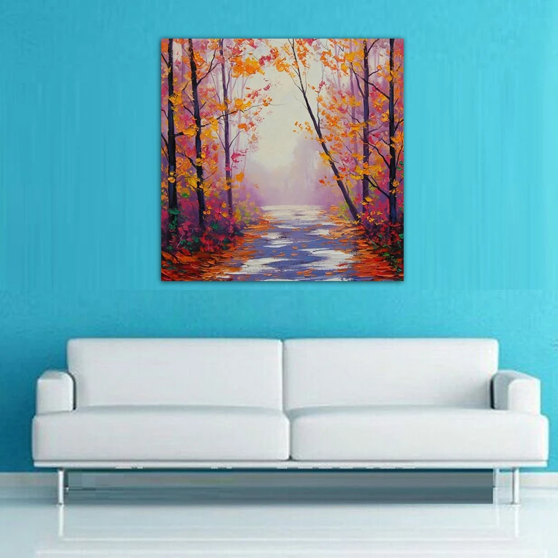 DONGMEI OIL PAINTING hand painted oil painting Home decor landscape pictures art painting Provide customized service DM18095