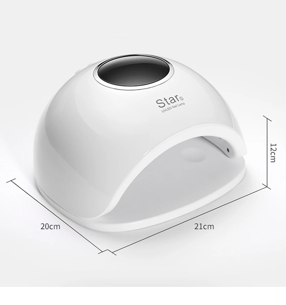 Smart5 72W UV LED Nail Lamp Gel Nail Polish Dryer with Screen Nails Art Gel Curing Light Anti Over-Heat Electric Nail Dryer