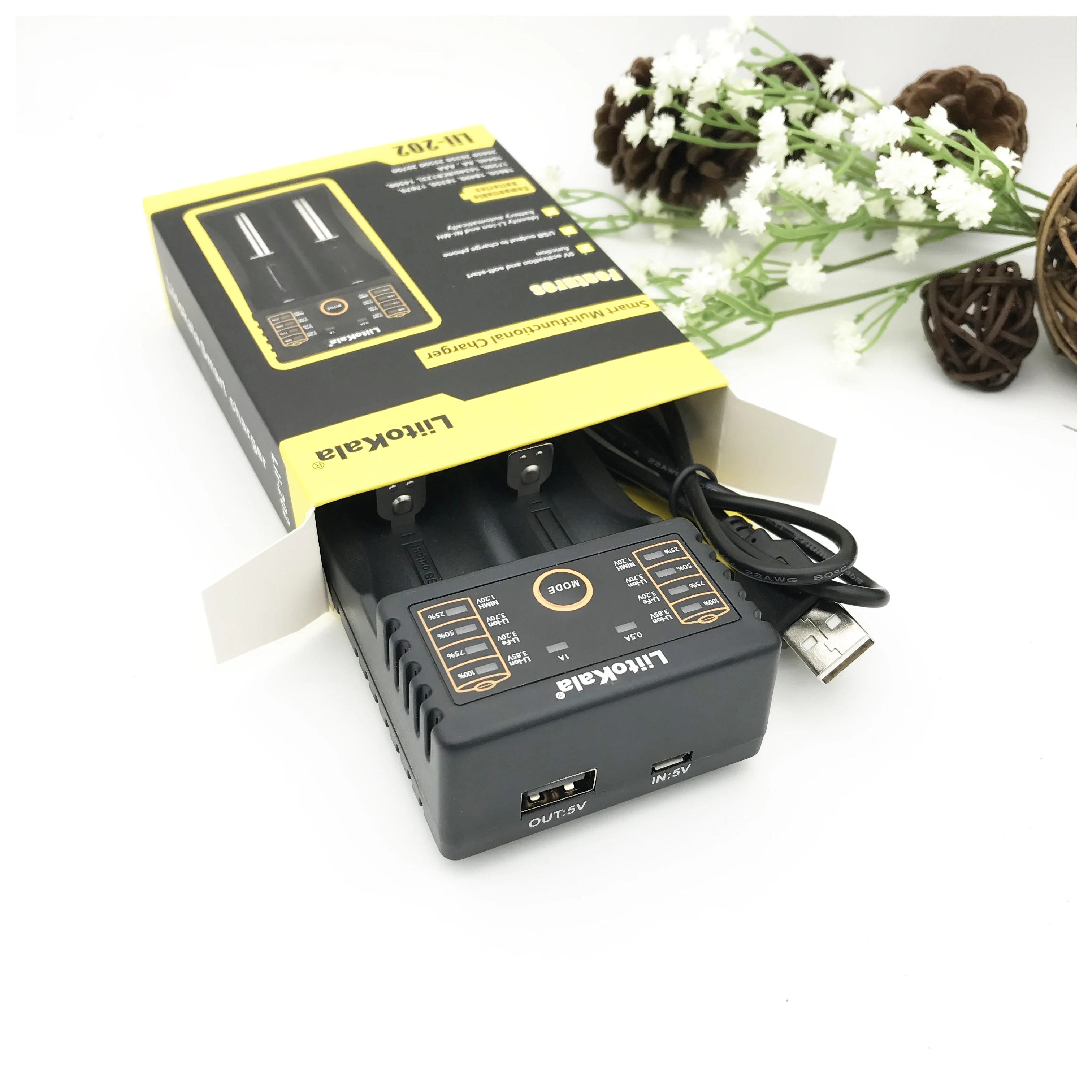 LiitoKala Lii-202 18650 зарядное устройство для 26650 16340 RCR123 14500 LiFePO4 1,2 в Ni-MH Ni-Cd перезаряжаемый аккумулятор