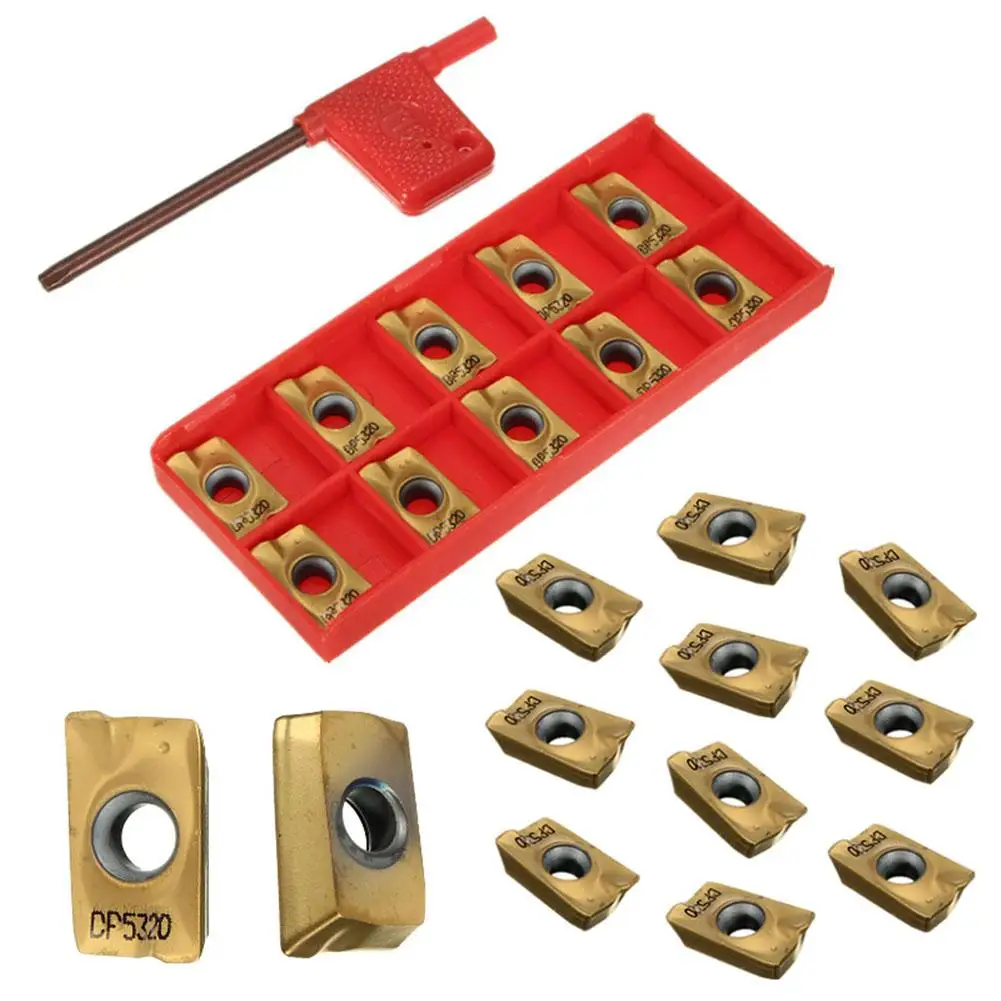 10 шт APMT1604PDER DP5320 ЧПУ твердосплавный режущая вставка ключ проворачивания|Детали