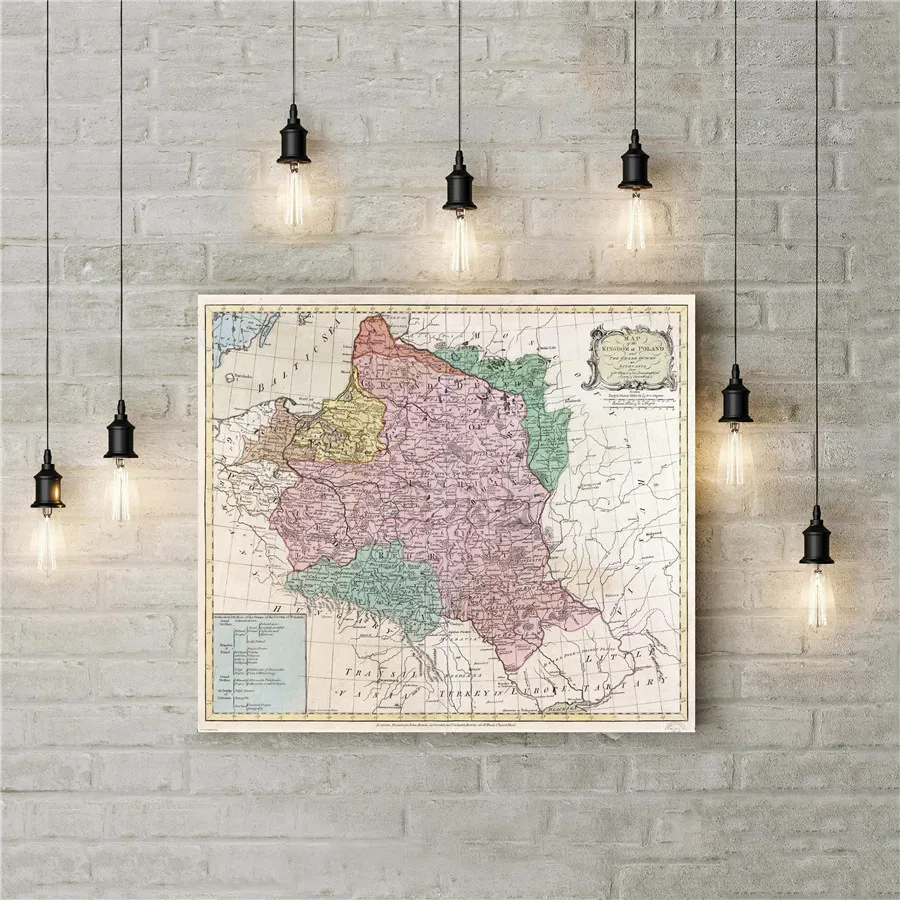 Настенная художественная наклейка с изображением Королевского польского мира