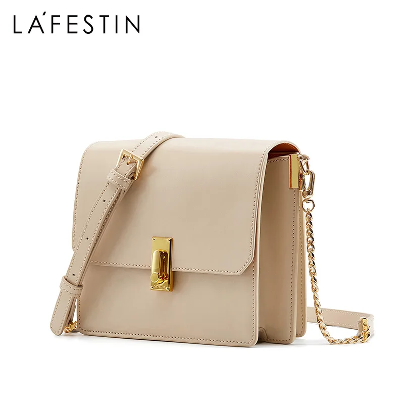 Женская сумка через плечо LA FESTIN с геометрическим узором и цепочкой 2019|Сумки