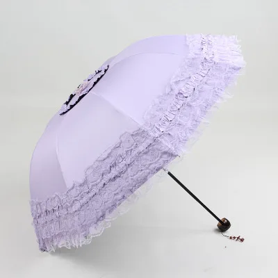 Новый женский кружевной зонт с защитой от дождя и солнца милый принцессы