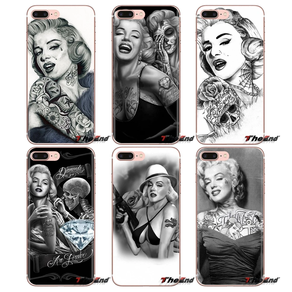 Чехлы для телефонов Xiaomi Mi3 Samsung A10 A30 A40 A50 A60 A70 Galaxy S2 Note 2 Grand Core Prime marylin monroe tatooe очки с