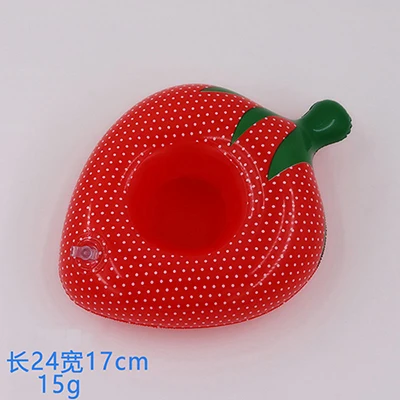 Strawberry Надувной Держатель Для банки Настольный бар лоток плавательный бассейн чашка напиток Пивной держатель Лето Плавание вечерние игрушки пляжные подставки - Цвет: Strawberry