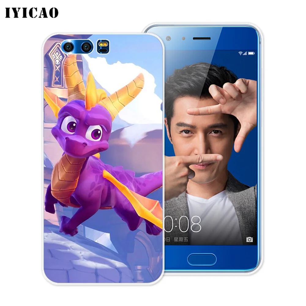 Мягкий силиконовый чехол IYICAO Spyro The Dragon для Huawei Y9 Y7 Y6 Prime 2018 Honor 8C 8X 8 9 10 Lite 7X 7C 6A 7A Pro |