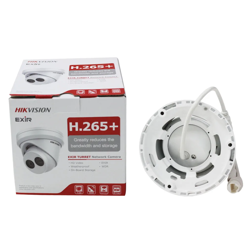Hikvision система безопасности CCTV наборы 4CH 4POE встроенные Plug & Play NVR DS 2CD2343G0 I 4MP камера