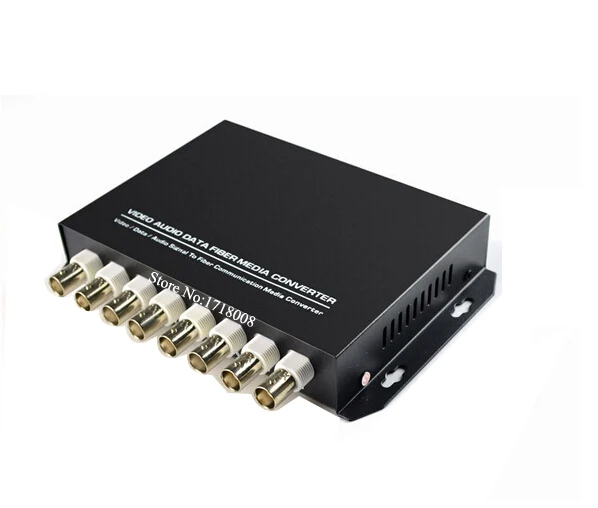 8CH видео Волокно Media Converter передатчик приемник для безопасности CCTV камера 8
