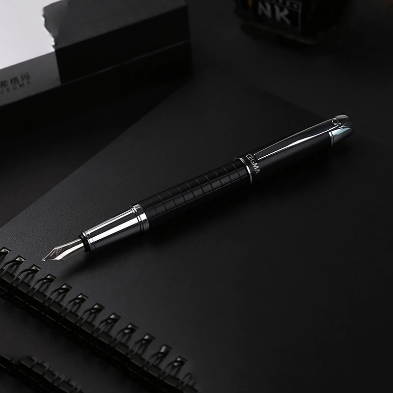 Благородный Серебряный Зажим черная литейная ручка M & G решетка дизайн хорошее