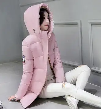 Зимняя теплая Женская хлопковая куртка с капюшоном 2020 Новая модная однотонная