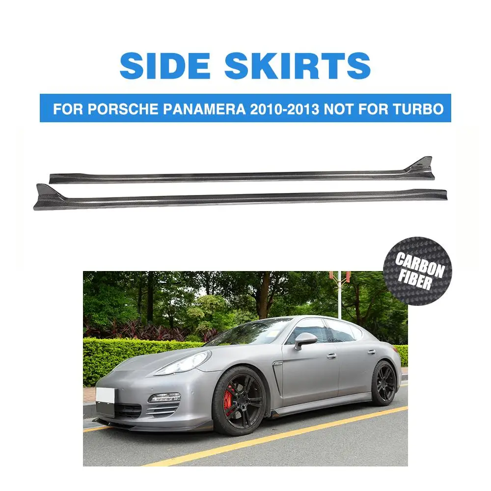 Углеродное волокно Aerokit боковая юбка фартуки наборы для Porsche Panamera 2010 2013 авто