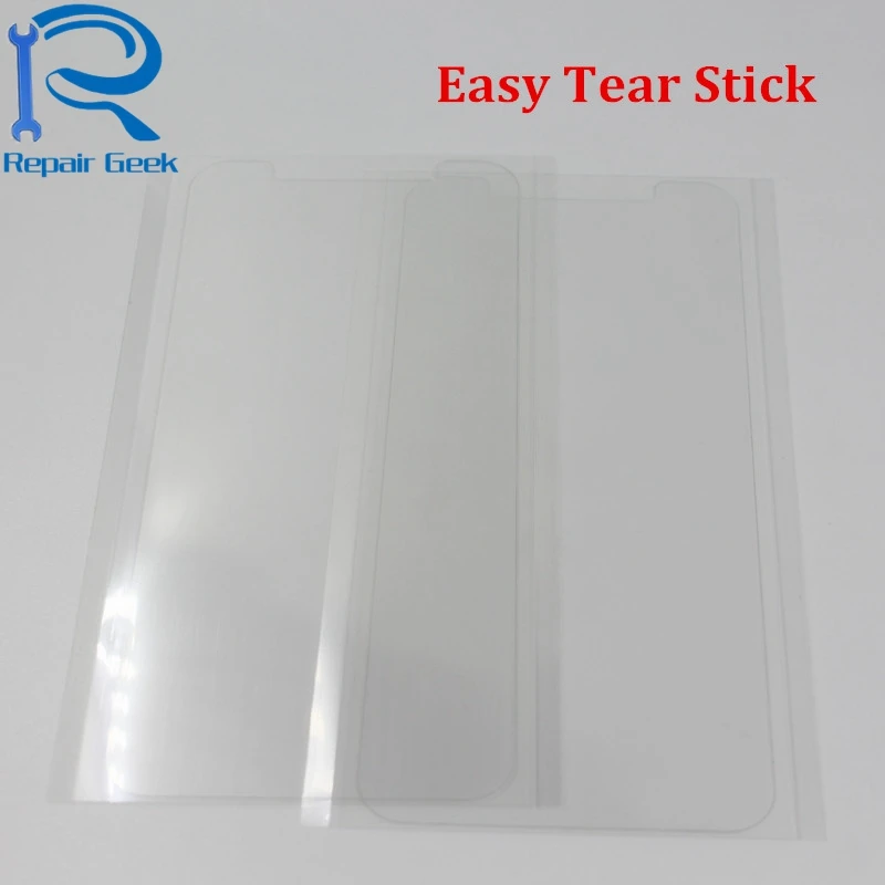 250um oca clear optical adhesive for iphone x oca glue for ix ipx lcd glass glue film easy tear stick repair parts 10pcs free global shipping