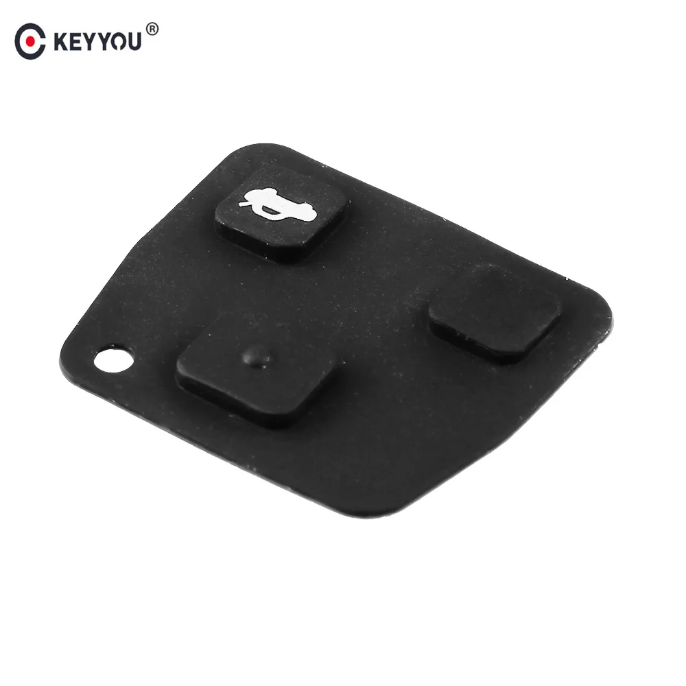 Запасная накладка KEYYOU для TOYOTA Avensis Corolla Lexus Rav4 силиконовая с 3 кнопками корпус