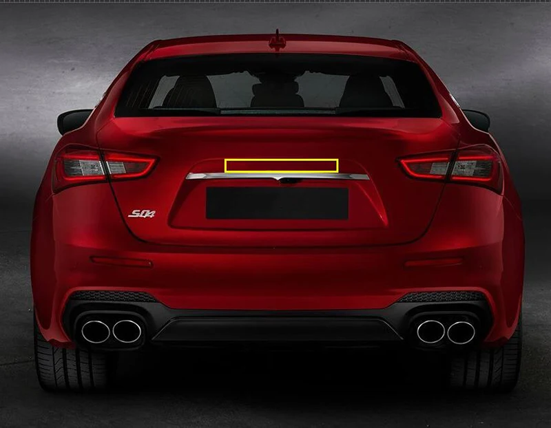 Хромированная средняя решетка Trident эмблема на багажник буквы боковая отметка наклейка для автомобиля Стайлинг установка логотип для Maserati Ghibli Levante