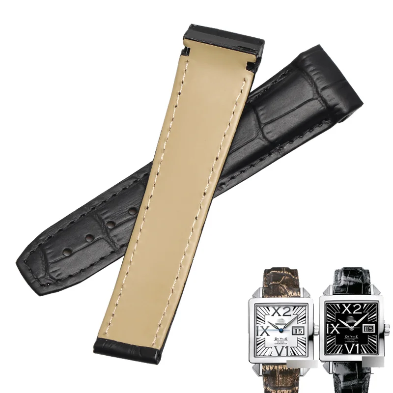 Ремешок для часов WENTULA OMEGA X2 BIG DATE ремешок из телячьей кожи натуральной | Наручные