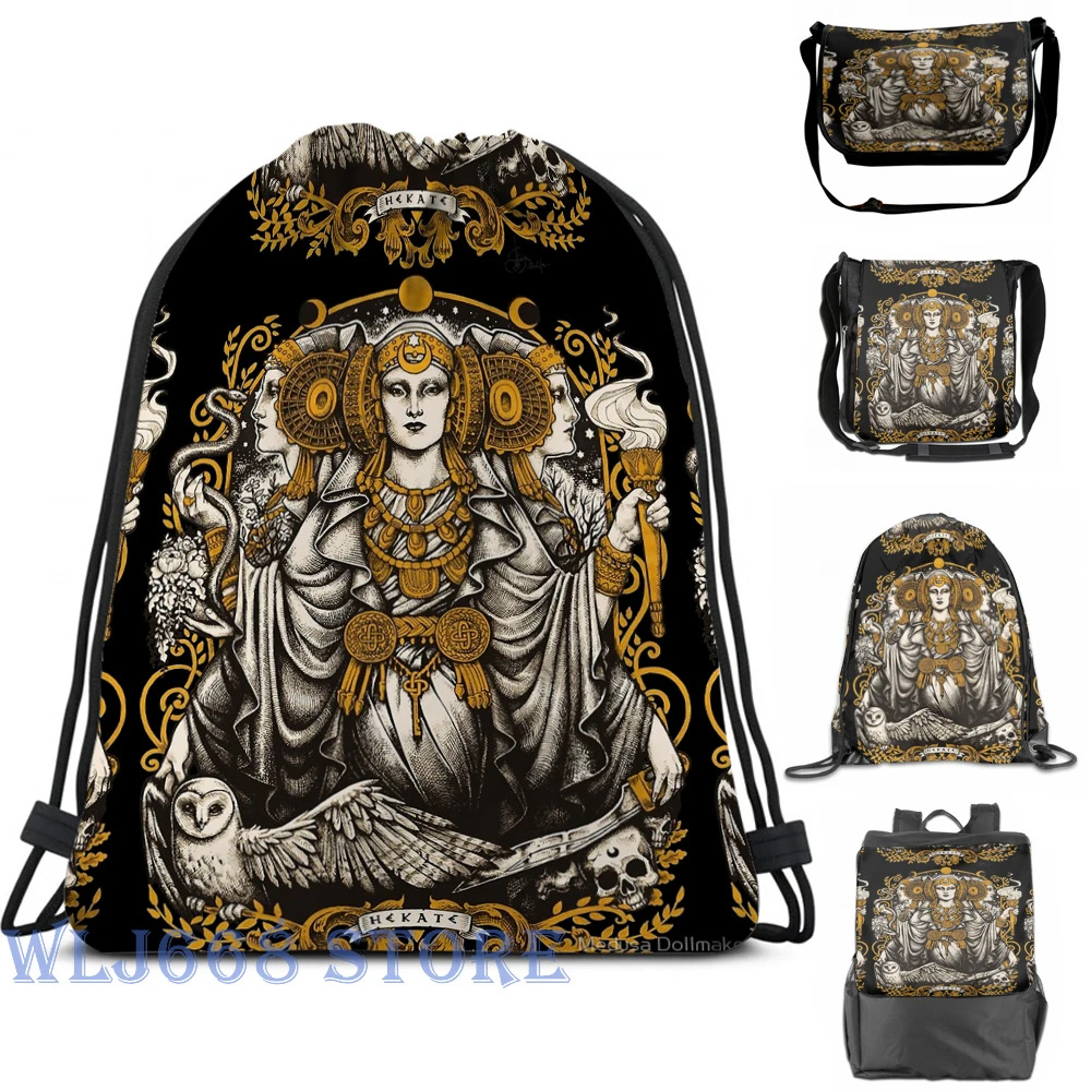 Забавные сумки через плечо с графическим принтом Женский беберийский рюкзак HECATE