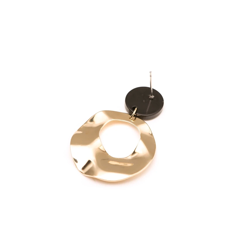 fashion design Metal irregular round dangle earrings for women chic girl trendy night party show wholesale | Украшения и