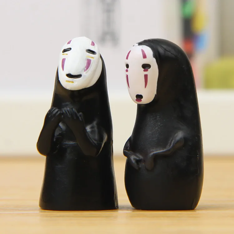 4 шт./компл. Kawaii Spirited Away No Face Man PVC экшн фигурка модель игрушки милое Аниме коллекция