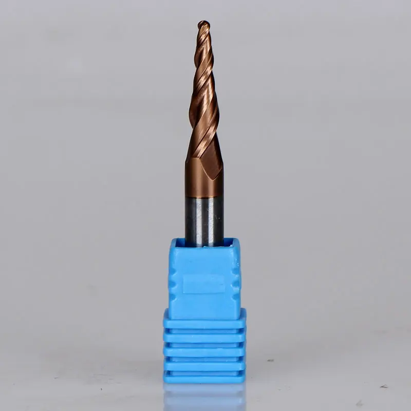 2 шт. концевые конические сферические фрезы R1 * D6 20 50L 2F HRC55 | Инструменты