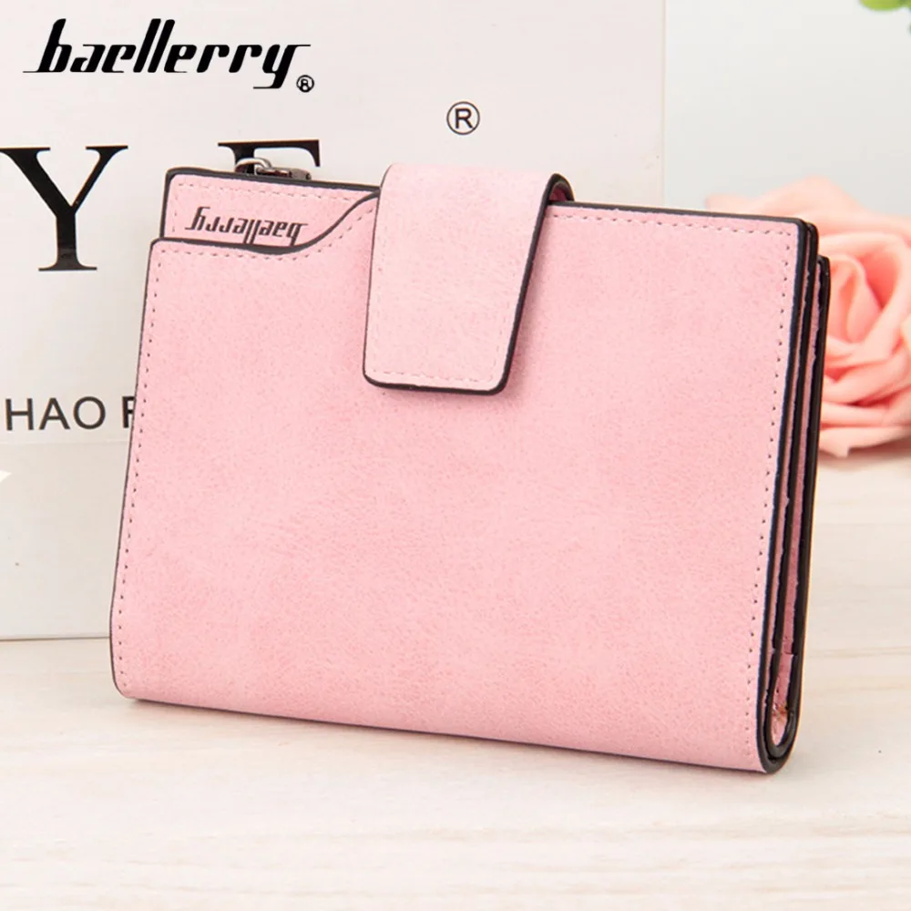 Модные кошельки для женщин baellerry из искусственной кожи Короткий держатель карт
