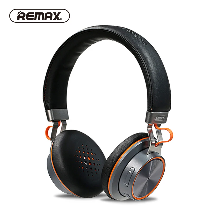 

REMAX bluetooth earphone wireless earphones Energy Stereo Bass PU Comfort headset CD Pattern shell with mic for phone RB-195HB