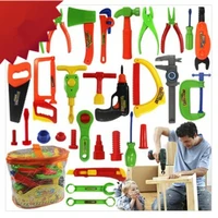 30 pcsset educational baby plastic toys carpenter tools garden tool kit toy tools for boys kids tools carpenter construction