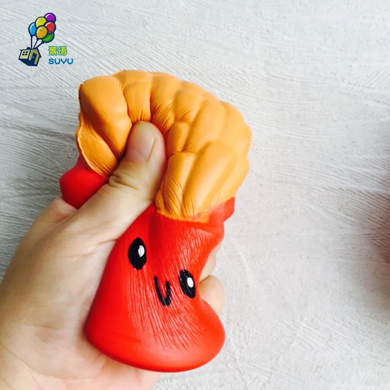 Игрушки-антистресс оптовая продажа 10 шт Kawaii Squishy милый Картофель фри медленно