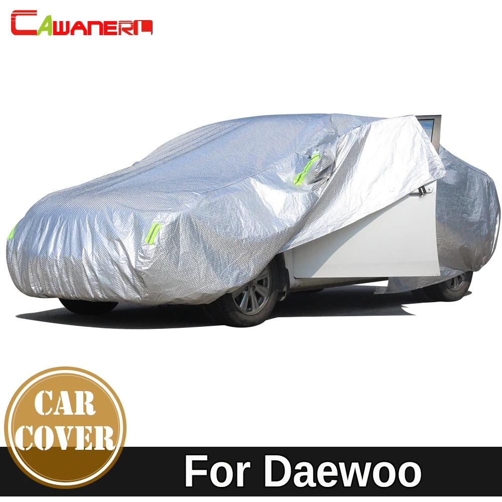 Cawanerl Thicken Cotton Car Cover Sun Snow Rain Protect Cover For Daewoo Rezzo Nubira Matiz Magnus Musso Tico Statesman Cielo