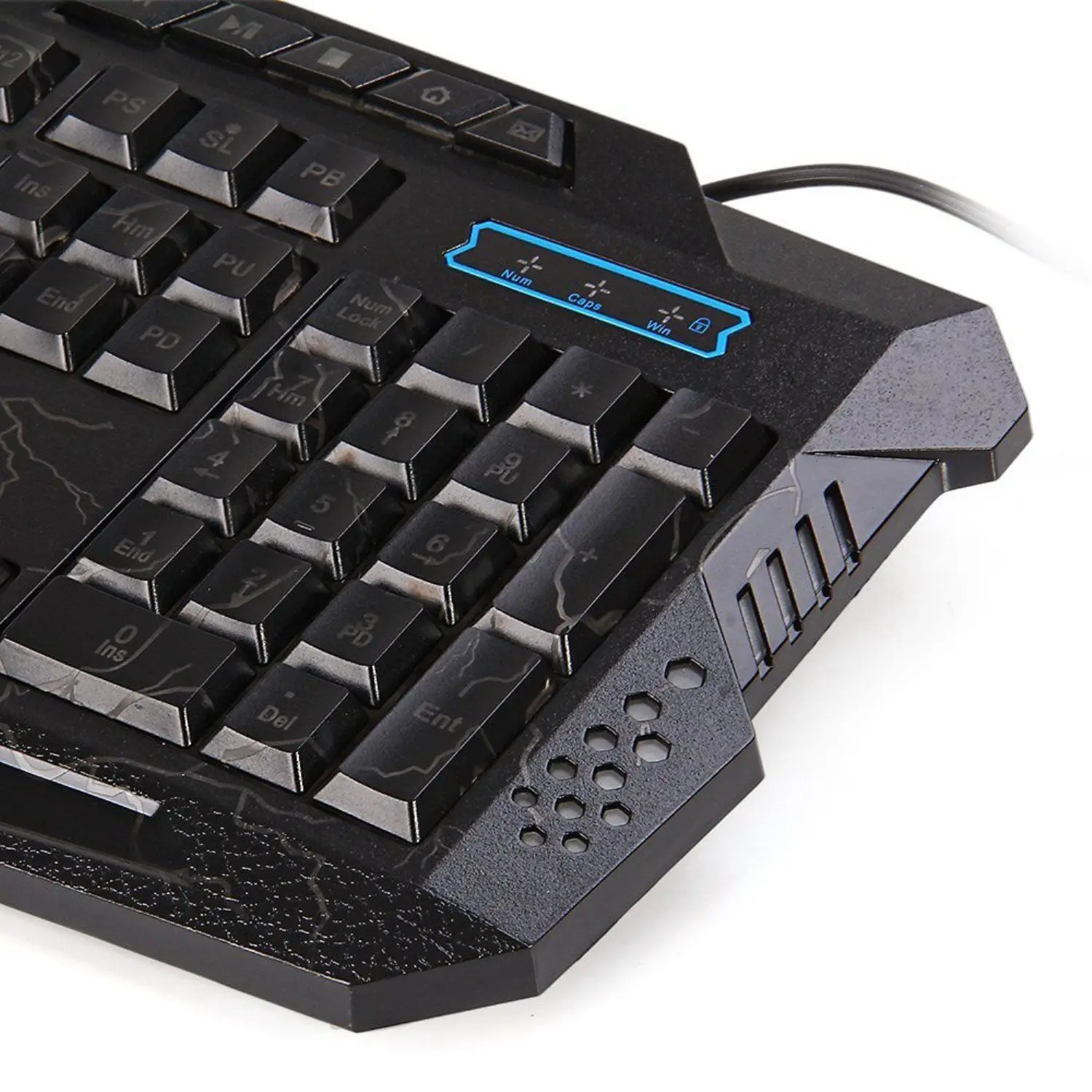 Светодиодный 3 цвета подсветки/Crackle M-200 мультимедиа эргономичная USB игровая клавиатура