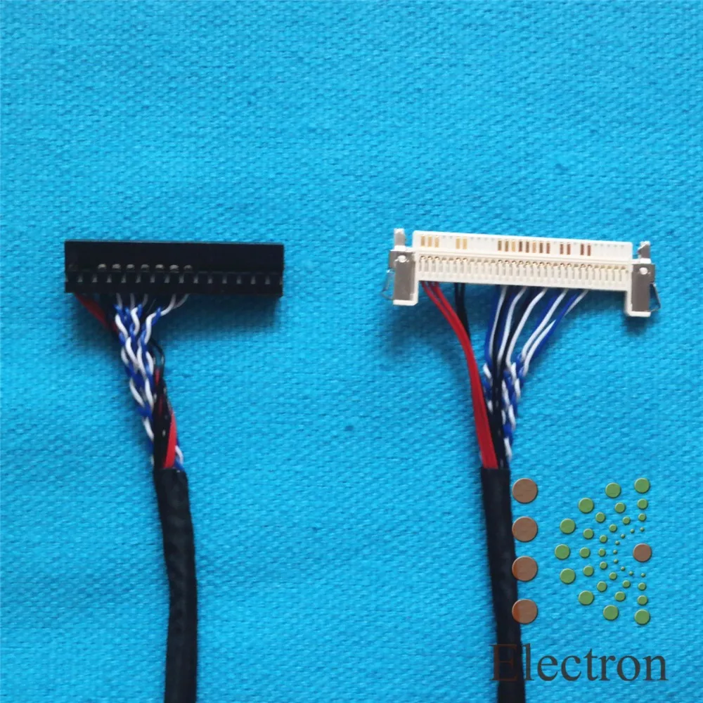 Универсальный LVDS кабель 30pin 8 бит 40 см левый для 26 '' 32'' ЖК телевизоров|lvds cable