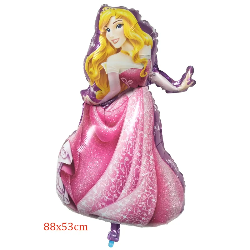sleeping Beauty 1 шт воздушные шары на день рождения, большие шары Золушка, Белоснежка, принцесса Эльза, пять фольгированных шаров принцессы, украшения для детского душа - Color: sleeping Beauty