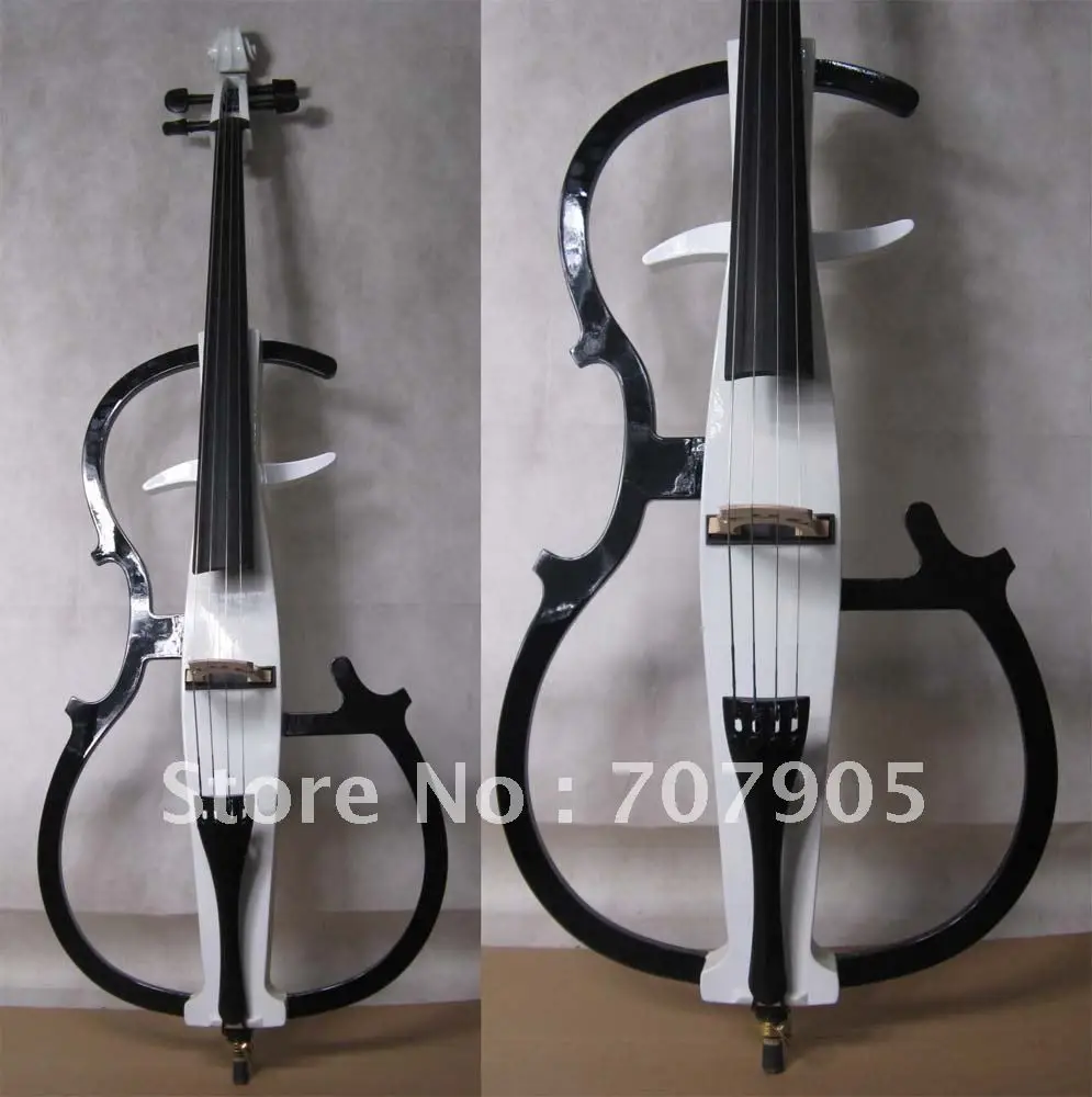 4/4 Новый электрический Виолончель белого и синего цвета черного желтого твердой