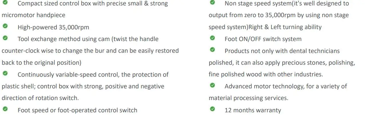 Wondcon WMV-700An Veterinary Dental MicroMotor Care for animal dental
