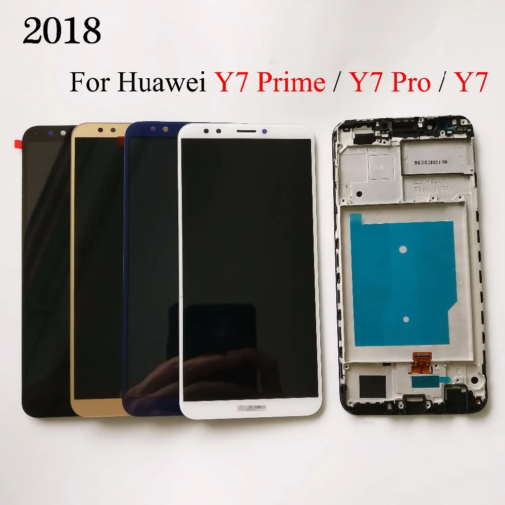 Новинка для Huawei Y7 2018 / Pro Prime Полный ЖК дисплей + сенсорный экран дигитайзер в сборе
