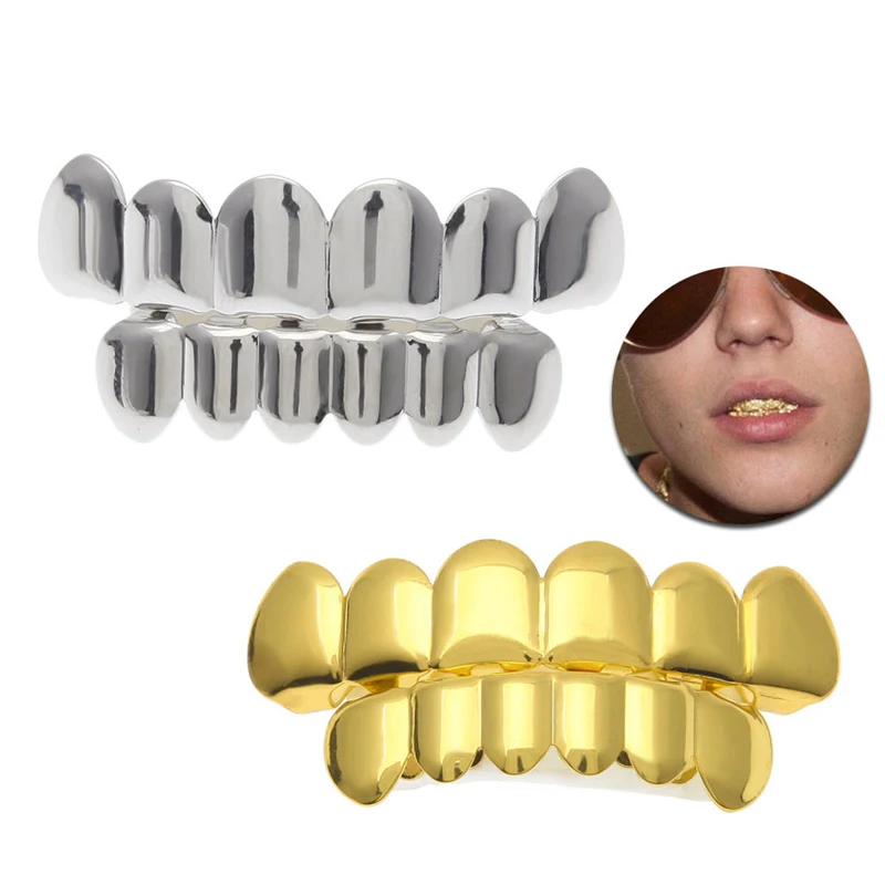 Gold Top Bootom Vampire Teeth Protector Dental Grills for Halloween Christmas Party | Украшения и аксессуары