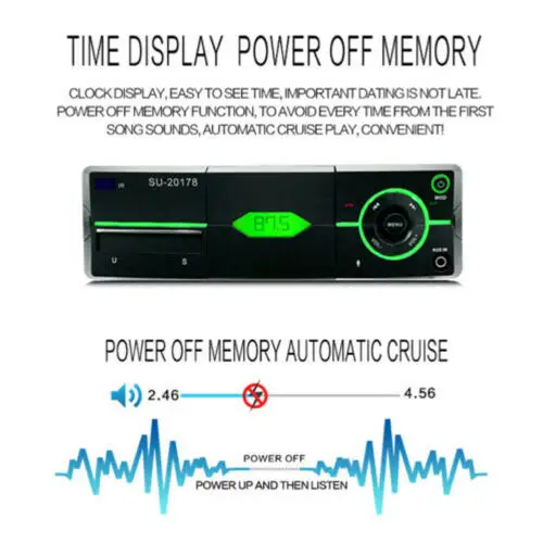 1Din авто радио AUX аудио AM/FM SD Bluetooth стерео MP3 плеер головное устройство
