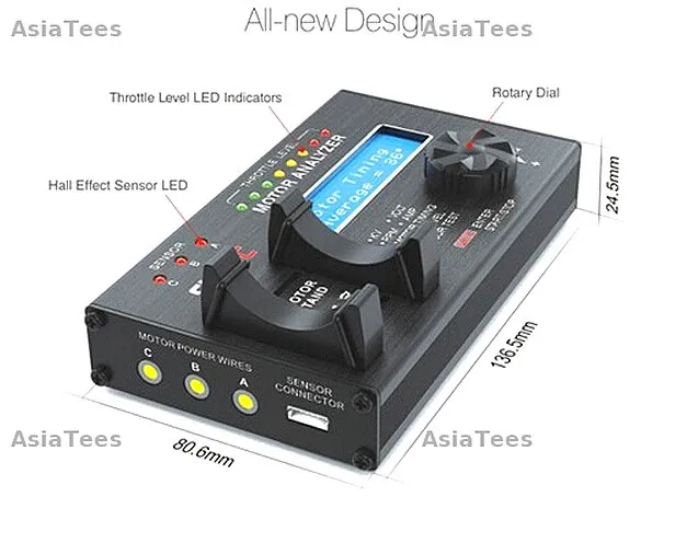 SKYRC бесщеточный мотор ЖК дисплей анализатор двигателя тестер SK 500020 с Экран