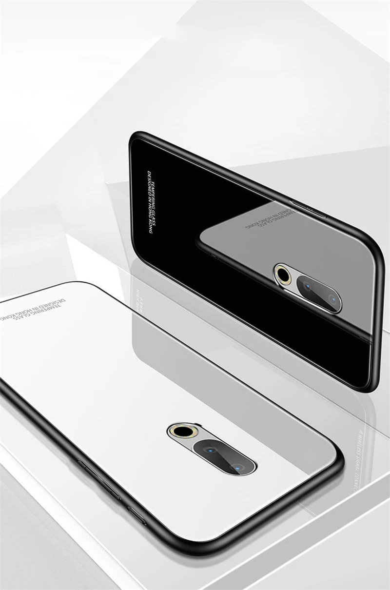 Чехол Rezzol для Meizu 16, закаленное стекло, задняя крышка для Meizu 16th, силиконовая рамка, жесткий глянцевый чехол для Meizu 16th Plus Capa