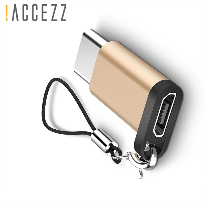 Адаптер ACCEZZ OTG Micro USB к конвертеру type-C для One Plus 5 для LG G5 G6 Xiaomi Mi6 5 4S 4C быстрое зарядное устройство usb-разъем для передачи данных